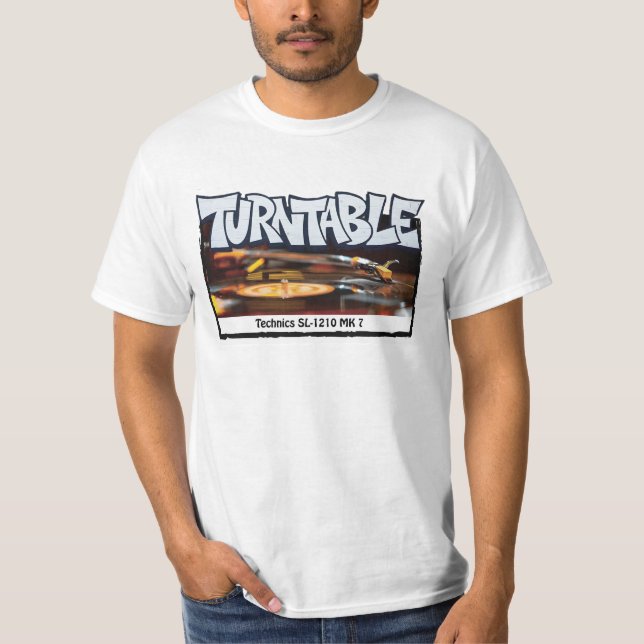 Camiseta turntable, graffiti, street art, dj, urban (Frente)