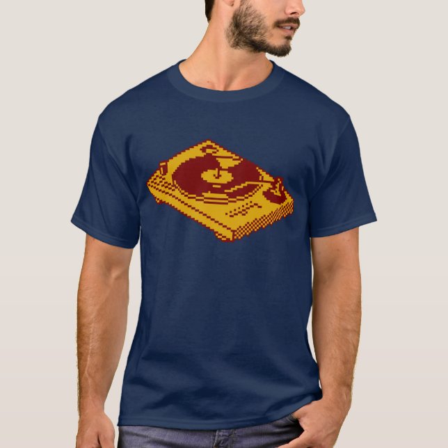 Camiseta Turntables de pixel (Frente)