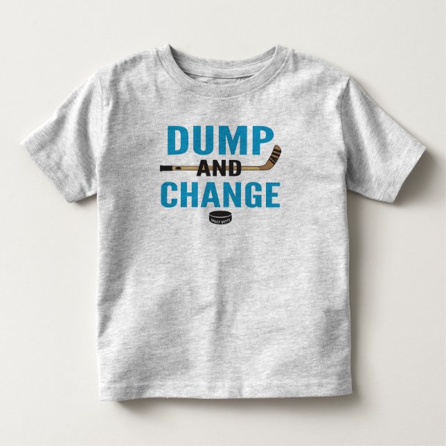 Camiseta Turquesa Blue Dump e Change Hockey (Frente)
