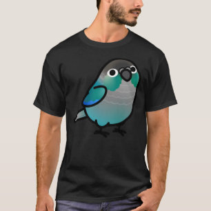 Camiseta Turquesa de Conure de Cheek Verde Chubby