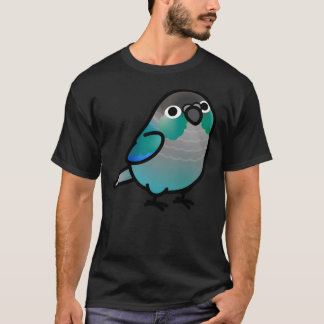 Camiseta Turquesa de Conure de Cheek Verde Chubby