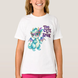 Camiseta Turquesa Muito Fofo para Assustar Dragão de Hallow