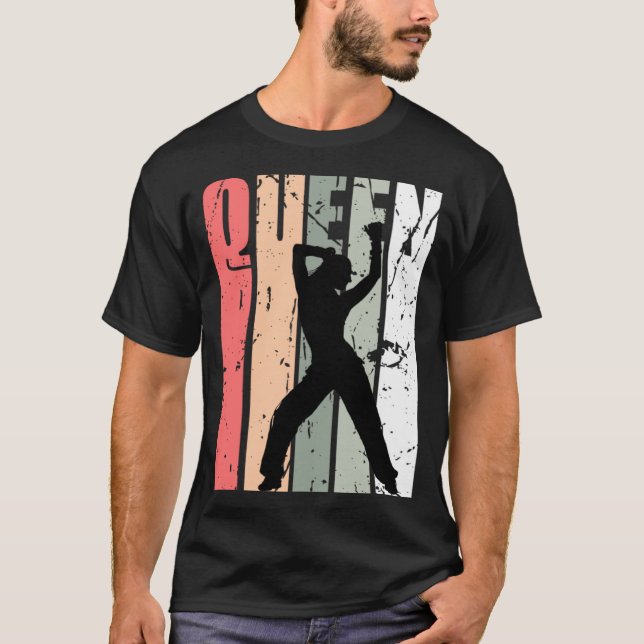 Camiseta Turquesa Rainha de Dança Campeão de Aniversário Vi (Frente)
