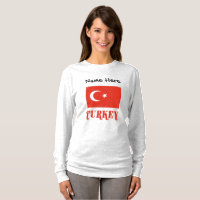Turquia Bandeira Turca Personalizada