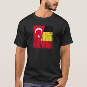 Camiseta Turquia Bélgica Half Flag Turco Belga Ra