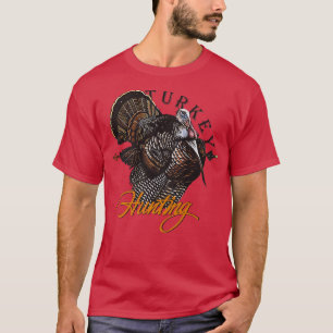 Camiseta Turquia caçando Vintage caçando Engraçado Ação de 
