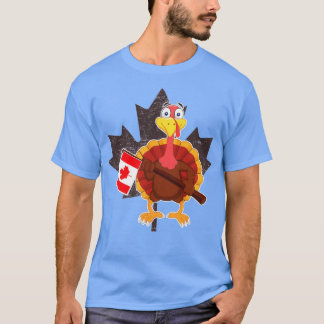 Camiseta Turquia com bandeira canadense Legal Ação de Graça