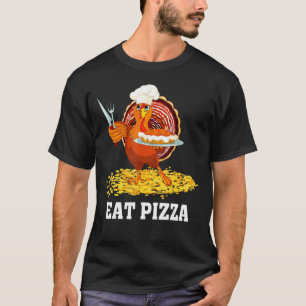 Camiseta Turquia Comeu Pizza Ação de Graças Dia da Turquia