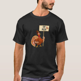 Camiseta Turquia Comeu Pizza Adulto Vegan Kids Ação de Graç