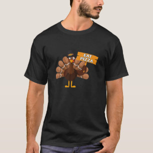 Camiseta Turquia Comeu Pizza Adulto Vegan Kids Engraçado T