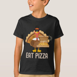 Camiseta Turquia Comeu Pizza Adulto Vegan Kids Engraçado Th