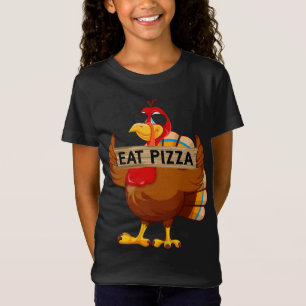 Camiseta Turquia Comeu Pizza Adulto Vegan Kids Engraçado Th