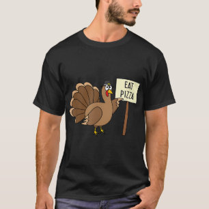 Camiseta Turquia Comeu Pizza Adulto Vegan Kids Engraçado Th