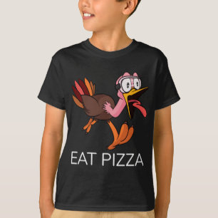 Camiseta Turquia Comeu Pizza Men Mulheres Criança Vegan Veg