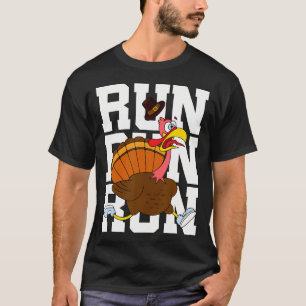 Camiseta Turquia Corre Figurino Ação de Graças Correndo Tur