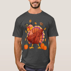 Camiseta Turquia Dabbing Dance Happy Ação de Graças Nati