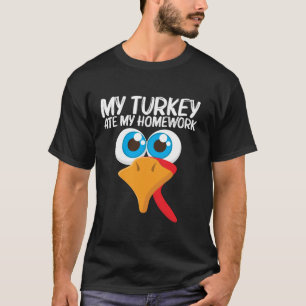 Camiseta Turquia Designs Meninos Meninos Pássaros Turquia E