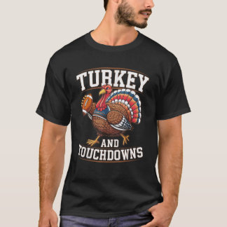 Camiseta Turquia e touchdowns de futebol