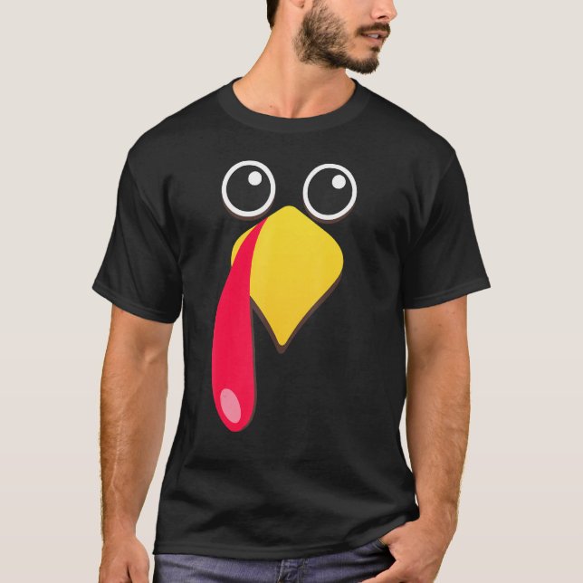 Camiseta Turquia Enfrenta Ação de Graças Correspondente Fam (Frente)