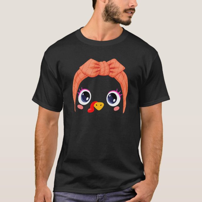 Camiseta Turquia Enfrenta Banda de Ação de Graças Correndo  (Frente)