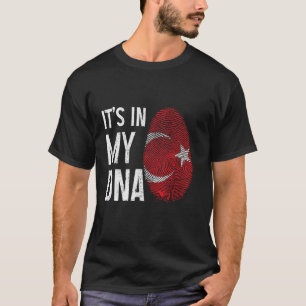 Camiseta Turquia Está no meu DNA Patrimônio Turco do Orgulh