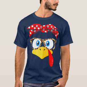 Camiseta Turquia Face Leopardo Banda-Cabeça de Mulheres em