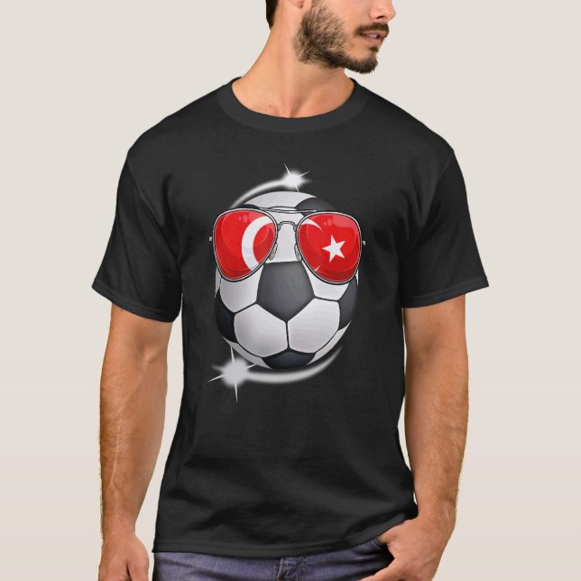 Camiseta Turquia Futebol Fan Sunglass, Futebol Turco (Frente)