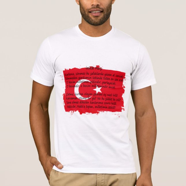 Camiseta Turquia - İstiklâl Marşı (Frente)