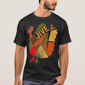 Camiseta Turquia Jive Ação de Graças Turquia Patchwork Banq