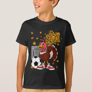 Camiseta Turquia Jogando Futebol Jogador de Ação de Graças