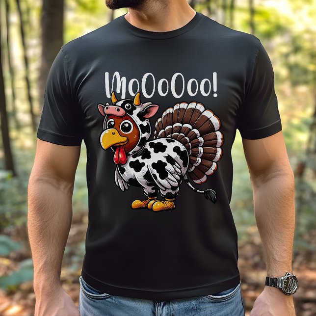 Camiseta Turquia Moo Ação de Graças Engraçado (Criador carregado)
