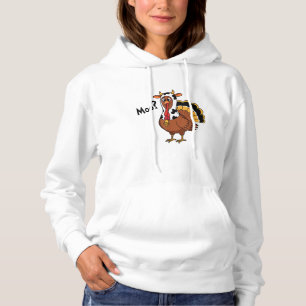 Camiseta Turquia Moo Cow Engraçado Desempenho de Ação de Gr