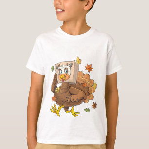Camiseta Turquia Moo Engraçado Ação de Graças Bonita Turqui