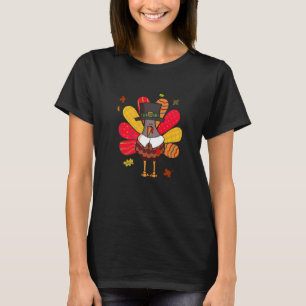 Camiseta Turquia Peregrino Feliz Ação De Graças Para Mulher