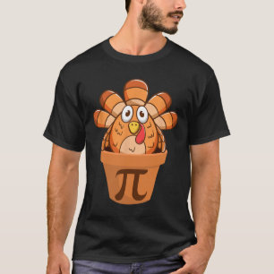 Camiseta Turquia Pote Pie Engraçado Matemática Ação de Graç