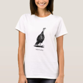 Camiseta Turquia selvagem (linha arte)