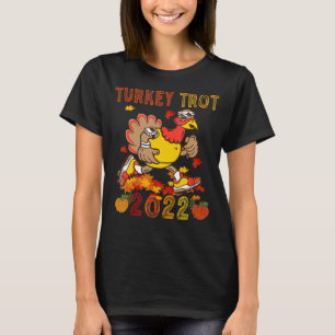 Camiseta Turquia Trot 2022 Ação de Graças Turquia Correndo