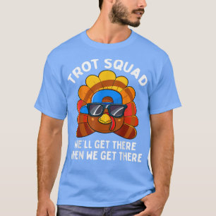 Camiseta Turquia Trot Squad Engraçado Ação de Graças Corren
