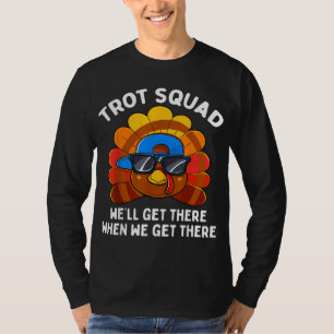 Camiseta Turquia Trot Squad Engraçado Ação de Graças Corren