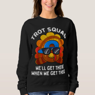 Camiseta Turquia Trot Squad Engraçado Ação de Graças Corren