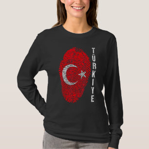 Camiseta Turquia Turkiye Bandeira Nacional Fingerprint Bayr