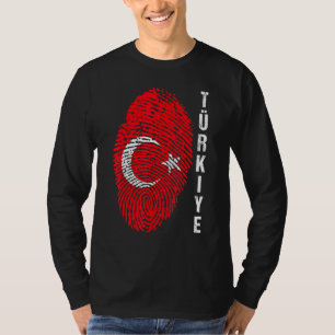 Camiseta Turquia Turkiye Bandeira Nacional Fingerprint Bayr