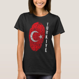Camiseta Turquia Turkiye Bandeira Nacional Fingerprint Bayr