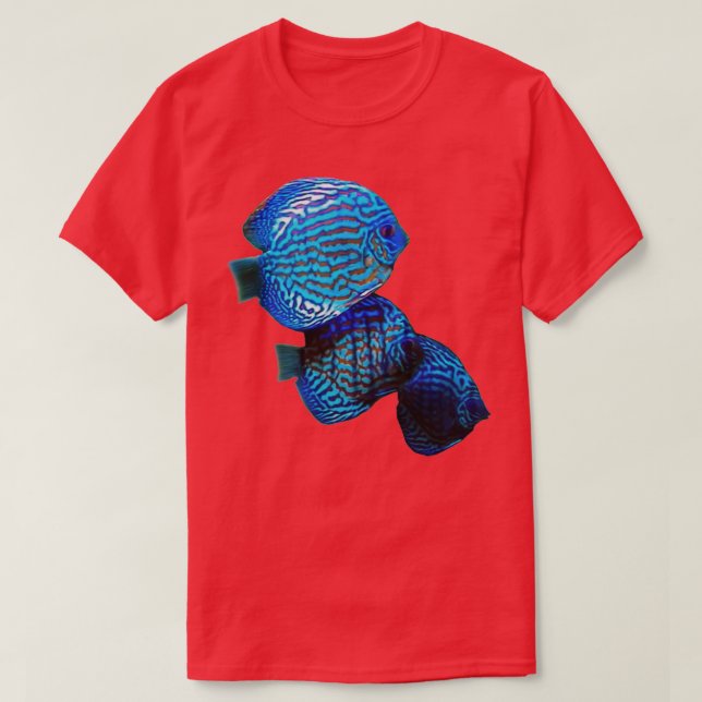 CAMISETA TURQUISMO DE PEIXES DISCUS (Frente do Design)