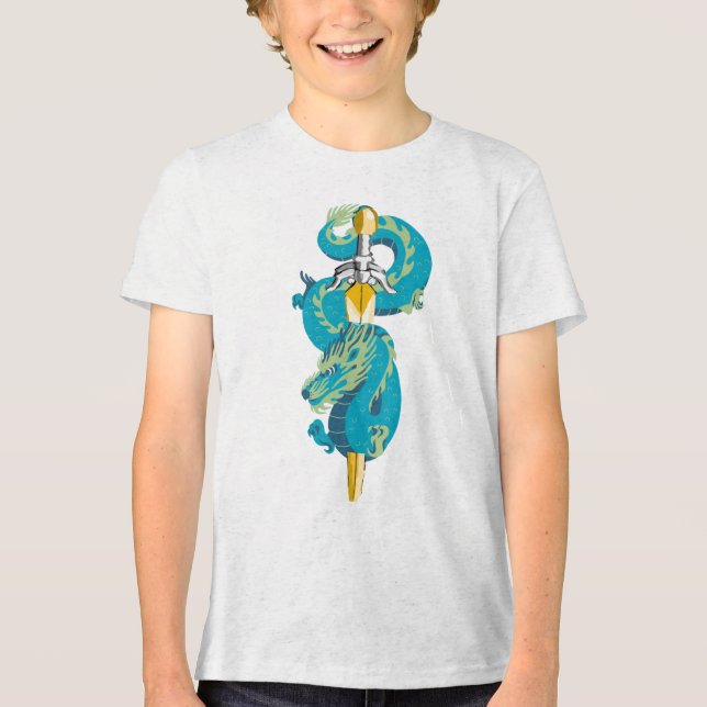 Camiseta Turquoise Sky Dragon Emblem (Frente)