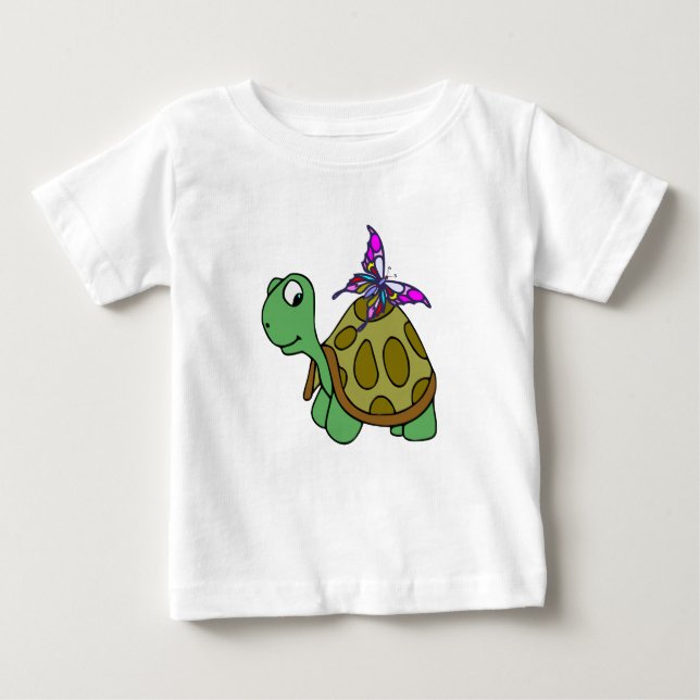 Camiseta turtle and butterfly (Frente)