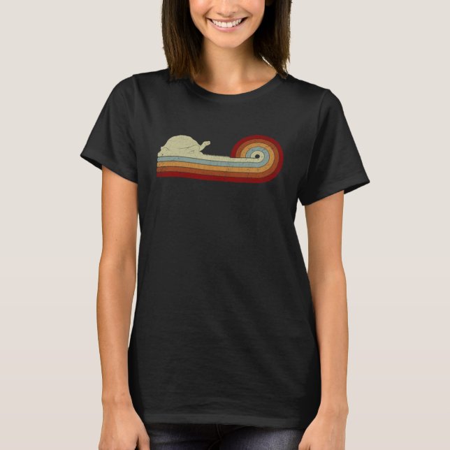 Camiseta Turtle Animal Men Retro Style Distúrbio (Frente)