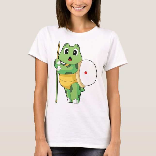 Camiseta Turtle Billiard Queue (Frente)