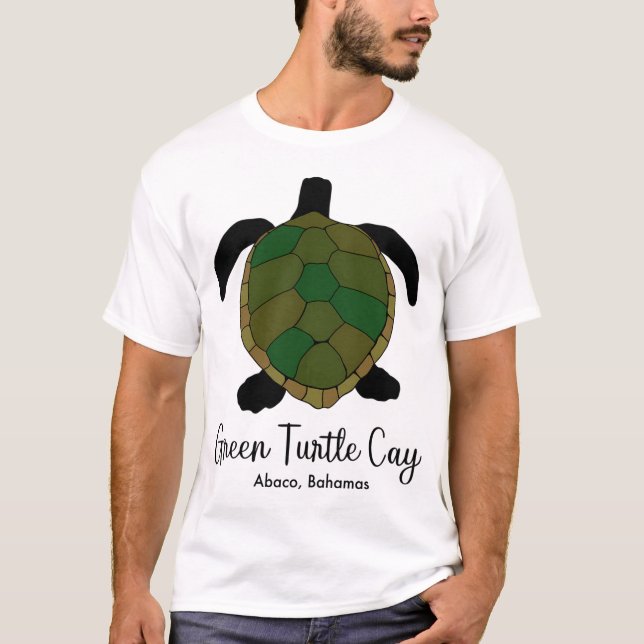Camiseta Turtle Cay Verde (Frente)