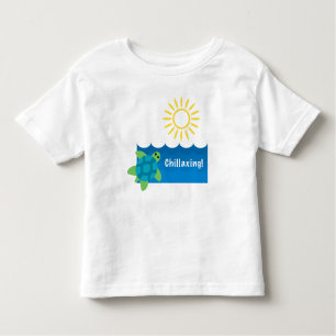 Camiseta Turtle ChillaxDesign - Toddler Fine Jersey T-S
